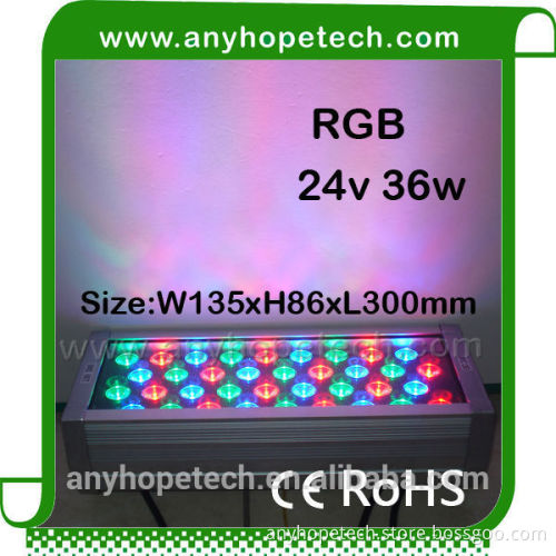 2015 China new product waterproof 36leds 36w rgb led wall washer